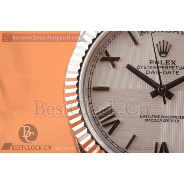 Rolex Day-Date Clone Rolex 3255 White Dial (AFFF)