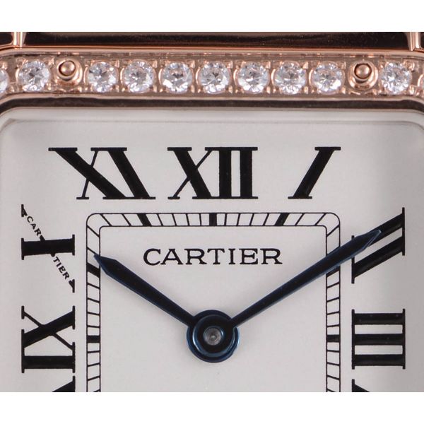 Panthère Secrete Ladies 27mm RG bvf White Dial on RG Bracelet Ronda Quartz diamond bezel