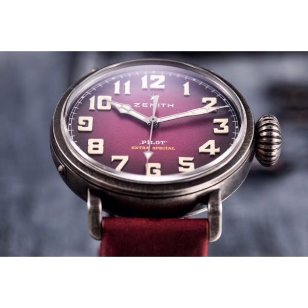 Red Pilot Type 20 Extra Special 40mm Aged SS Case XF Best Edition with Asso Strap MIYOTA 9015