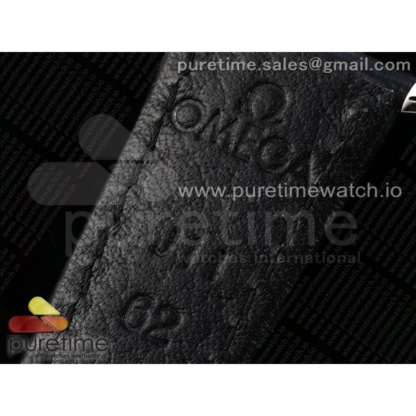 De Ville Date SS MKF 1:1 Best Edition Deep Blue Dial on Black Leather Strap A8800